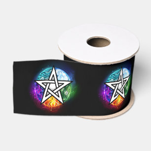 Wicca-Pentagramm Ripsband