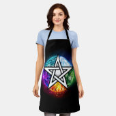 Wicca-Pentagramm Schürze (Getragen)