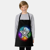 Wicca-Pentagramm Schürze (Getragen)