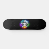 Wicca-Pentagramm Skateboard (Horizontal)