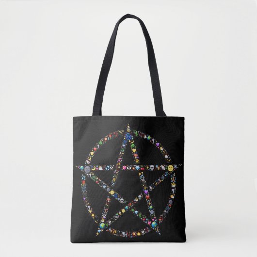 Wicca-Pentagramm-Tasche Tasche (Vorderseite)
