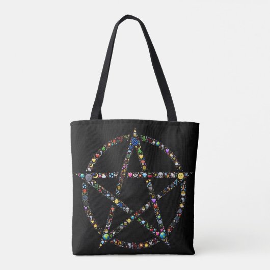 Wicca-Pentagramm-Tasche Tasche (Rückseite)