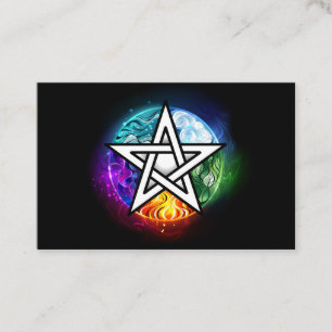 Wicca-Pentagramm Treuekarte