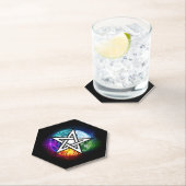 Wicca-Pentagramm Untersetzer (Vor Ort)