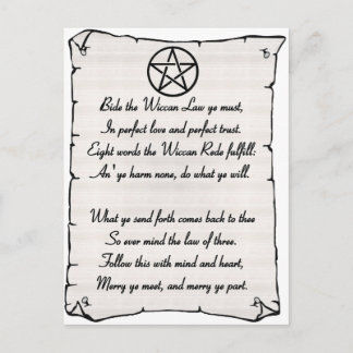 Wicca Reade Postkarte