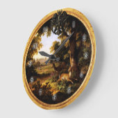 Wicca Rustica: Die Jagd Große Wanduhr (Winkel)