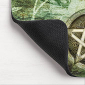Wicca Rustica: WaldPentagramm Mousepad (Ecke)