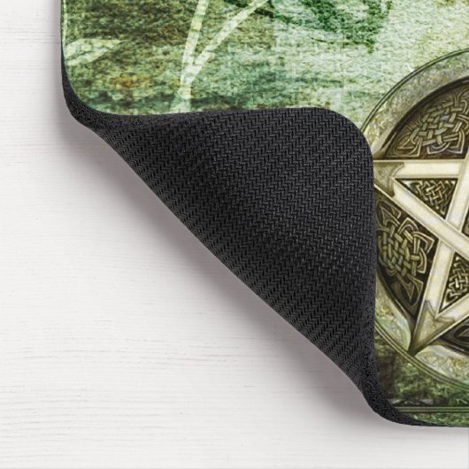 Wicca Rustica: WaldPentagramm Mousepad (Ecke)
