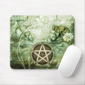 Wicca Rustica: WaldPentagramm Mousepad (Mit Mouse)