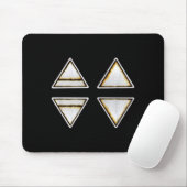 Wicca-Symbole 4 Elemente Erde Luft Feuer Wasser Mousepad (Mit Mouse)