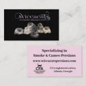 WiccaCats kleine Visitenkarten Visitenkarte (Vorne/Hinten)