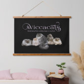 WiccaCats Tapestry Wandteppich Mit Holzrahmen (Schlafzimmer)