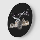 WiccaCats Wall Clock Große Wanduhr (Winkel)