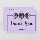 Wiccan danke Ihnen Card Moon Handfasting Wedding Postkarte (Vorne/Hinten)