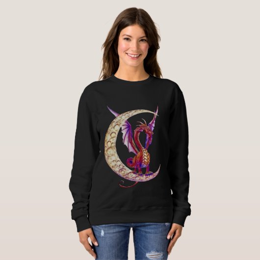 Wiccan Dragon 1 Grafik Sweatshirt (Vorne ganz)