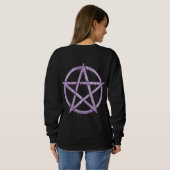 Wiccan Dragon 1 Grafik Sweatshirt (Schwarz voll)
