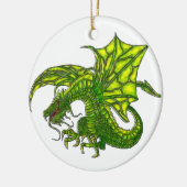 Wiccan Dragon 2 Keramik Ornament (Links)