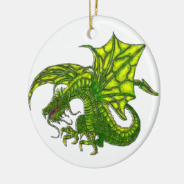 Wiccan Dragon 2 Keramik Ornament