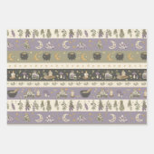 Wiccan-Geschenkverpackungsset aus 3 Geschenkpapier Set (Vorderseite 2)