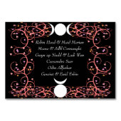 Wiccan God & Goddess Handfasting Named Table Card Tischnummer (Rückseite)