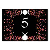 Wiccan God & Goddess Handfasting Named Table Card Tischnummer (Vorderseite)