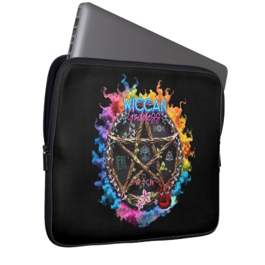 Wiccan Goddess Laptopschutzhülle (Vorne Rechts)