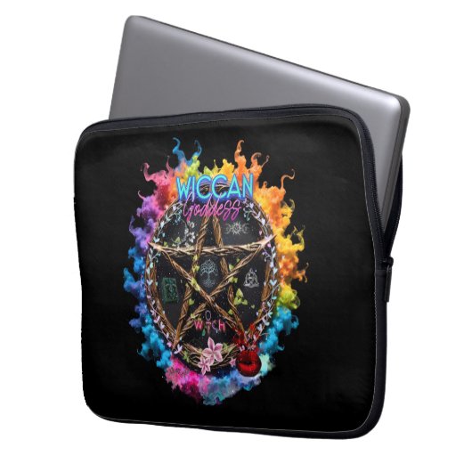 Wiccan Goddess Laptopschutzhülle (Vorderseite Links)