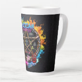 Wiccan Goddess Latte Tasse (Rechte Ecke)