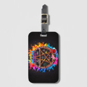 Wiccan Goddess Luggage Tag Gepäckanhänger (Vorderseite Vertikal)