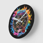 Wiccan Goddess Runde Wanduhr (Winkel)