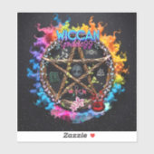 Wiccan Goddess Sticker (Blatt)