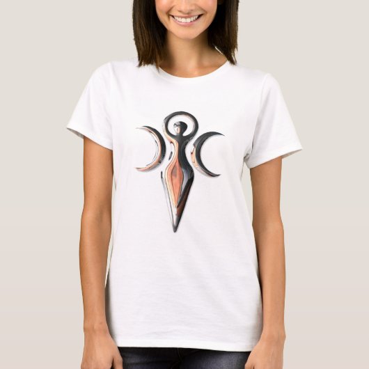 Wiccan Göttin-Symbol 07K T-Shirt (Vorderseite)