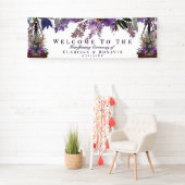 Wiccan Handfasting Rite of Gewerkschaft Lila Flora Banner (Insitu)