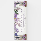 Wiccan Handfasting Rite of Gewerkschaft Lila Flora Banner (Vertikal)