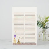 Wiccan Hexe Schreibschrift Zauberpapier - Magisch Briefpapier (Stehend Vorderseite)