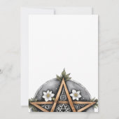 Wiccan Imboli Candlemas Pentagramm Einladung (Rückseite)