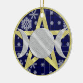Wiccan Keramikornament (Links)