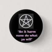 Wiccan Knopf Button (Vorderseite)