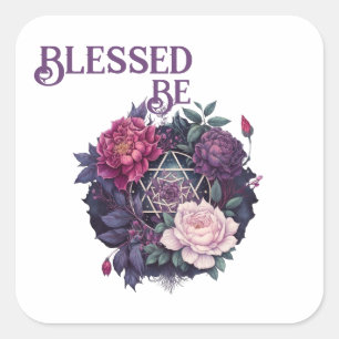 Wiccan Lavender Pyrenees Pentagramm Sticker
