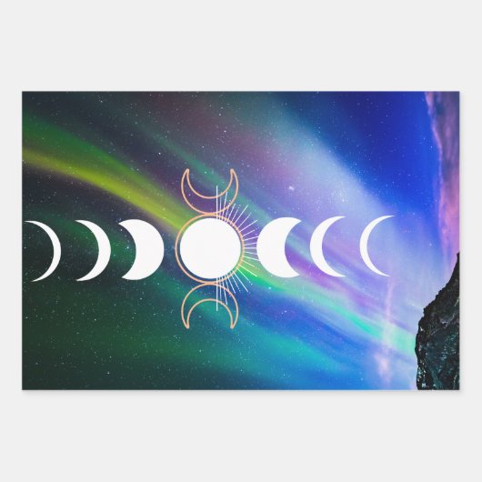 Wiccan luna, astrologisches Verpackungspapier - Se Geschenkpapier Set (Vorderseite 3)