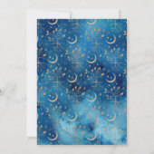 Wiccan Magic Constellation Ungewöhnliche Hochzeit Einladung (Rückseite)