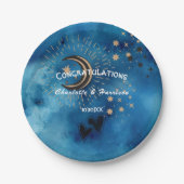 Wiccan Magic Constellation Ungewöhnliche Hochzeit Pappteller (Vorderseite)