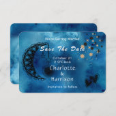 Wiccan Magic Constellation Ungewöhnliche Hochzeit Save The Date (Vorne/Hinten)