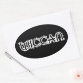 wiccan ovaler aufkleber (Umschlag)