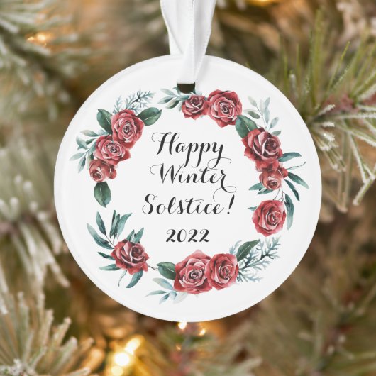 Wiccan, Pagan Happy Winter Solsctice 2022 Ornament (Baum)