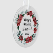 Wiccan, Pagan Happy Winter Solsctice 2022 Ornament (Vorderseite)