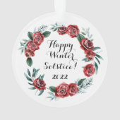 Wiccan, Pagan Happy Winter Solsctice 2022 Ornament (Rückseite)