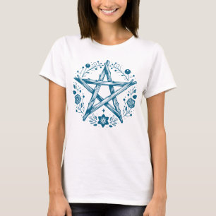 Wiccan Pagan Pentagramm T-Shirt