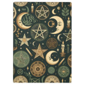 Wiccan Pattern 2 Klemmbrett (Rückseite)