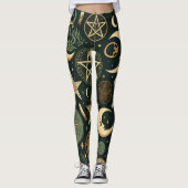 Wiccan Pattern 2 Leggings (Vorderseite)